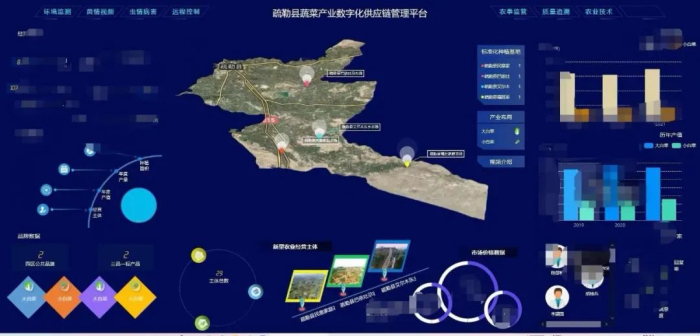 数字化农业供应链管理平台界面展示